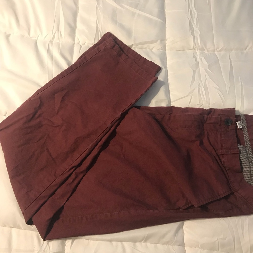 Calvin Klein burgundy pants